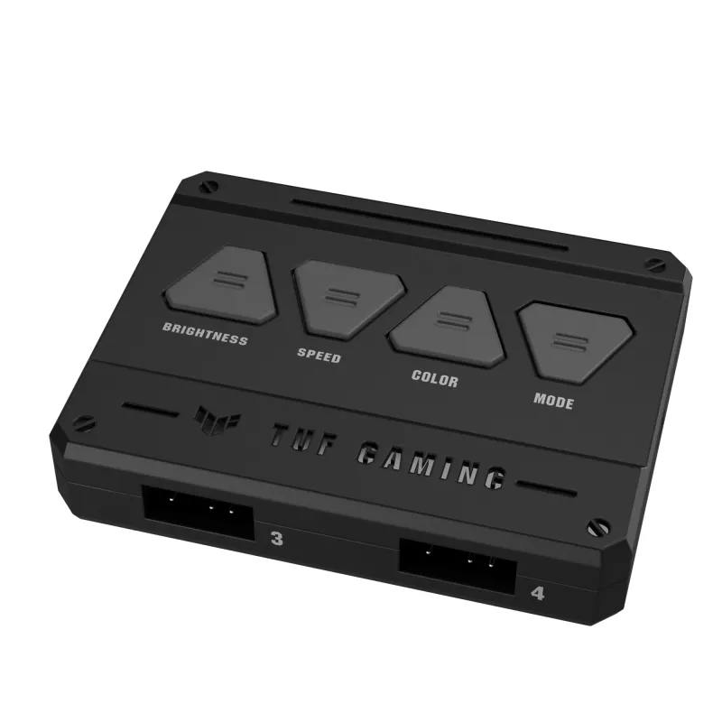 Ventoinha ASUS TUF Gaming TF120 ARGB - kit de três com controlador ARGB caixa de computador dissipador de ar 12 cm preta