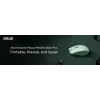 Rato ASUS SmartO MD200 Silent Plus – ambidestro RF Wireless + Bluetooth, ótico 4200 DPI, 6 botões, verde