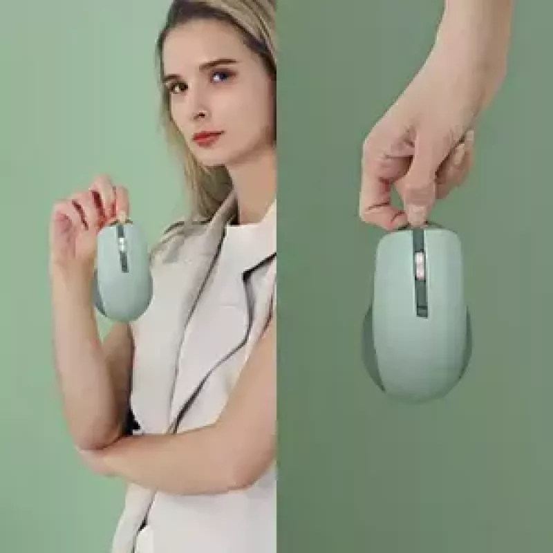 Rato ASUS SmartO MD200 Silent Plus – ambidestro RF Wireless + Bluetooth, ótico 4200 DPI, 6 botões, verde