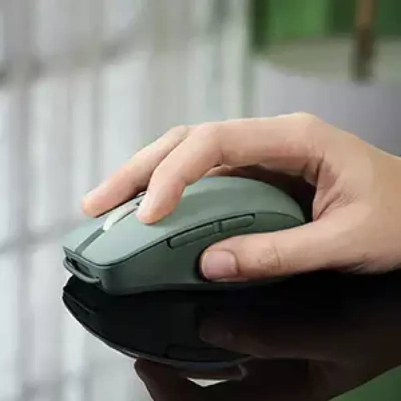 Rato ASUS SmartO MD200 Silent Plus – ambidestro RF Wireless + Bluetooth, ótico 4200 DPI, 6 botões, verde