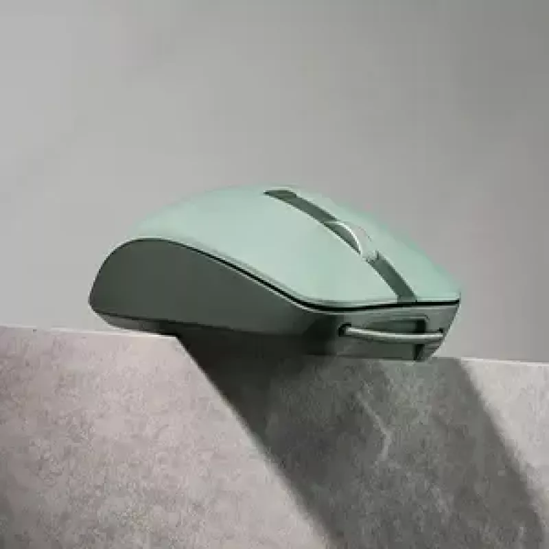 Rato ASUS SmartO MD200 Silent Plus – ambidestro RF Wireless + Bluetooth, ótico 4200 DPI, 6 botões, verde