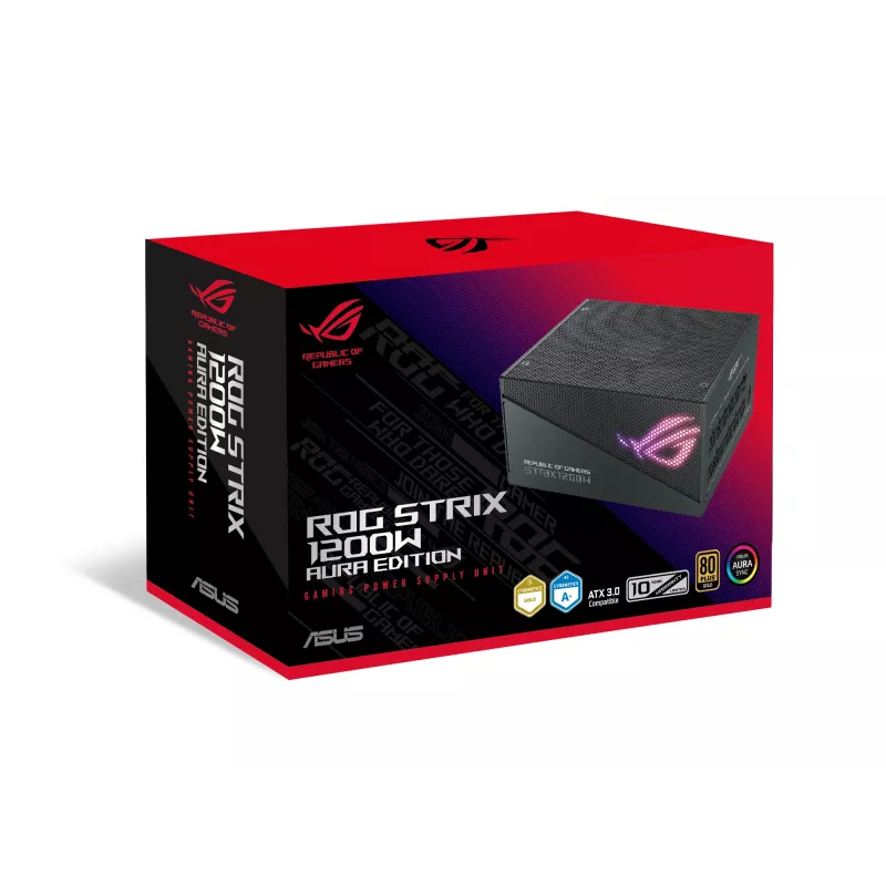 Fonte de alimentação ASUS ROG STRIX 1200W Gold Aura Edition 20+4 pin ATX ATX Preto