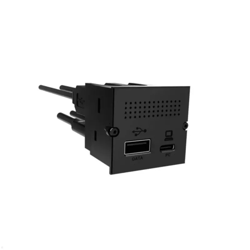 Bachmann 917.229 CM módulo replicador de portas, USB-C PD 100 W, 2x USB-A, Mini DisplayPort, RJ45