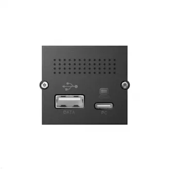 Bachmann 917.229 CM módulo replicador de portas, USB-C PD 100 W, 2x USB-A, Mini DisplayPort, RJ45