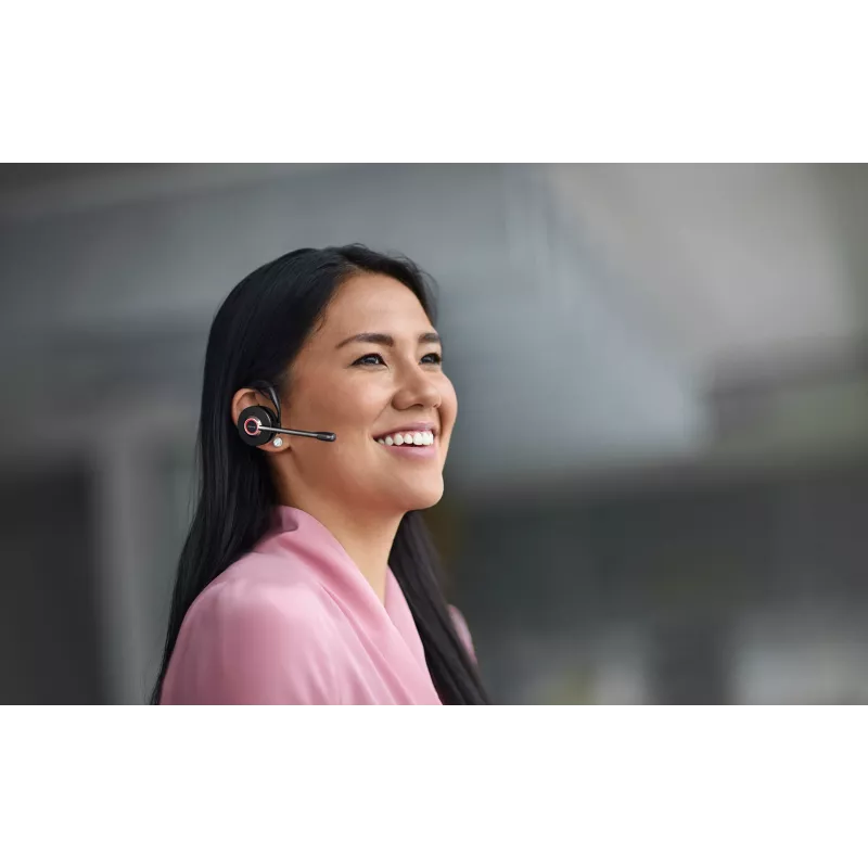 Jabra Engage 55 MS Stereo Headset sem fios com arco de cabeça escritório/call center USB Type-A preto