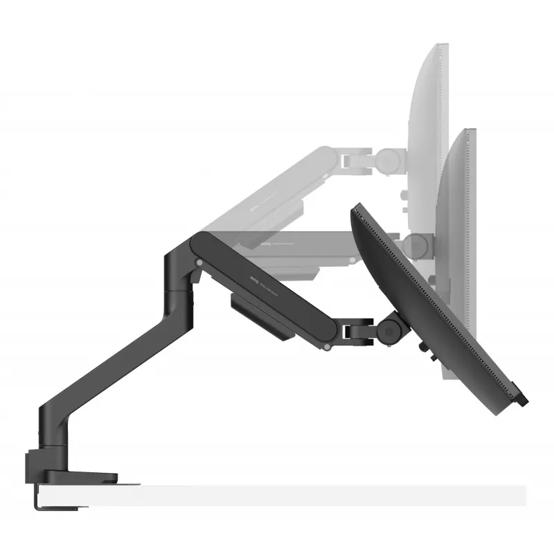 Suporte para monitor BenQ BSH01 — braço Ergo ajustável em altura, compatível com VESA, preto