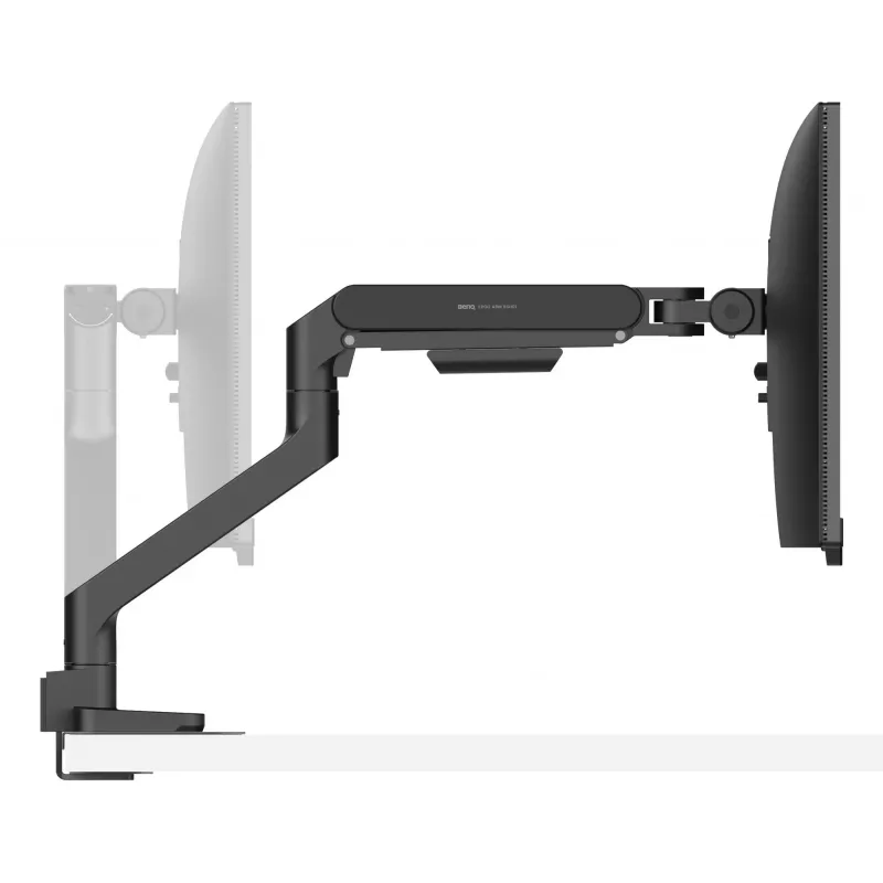 Suporte para monitor BenQ BSH01 — braço Ergo ajustável em altura, compatível com VESA, preto