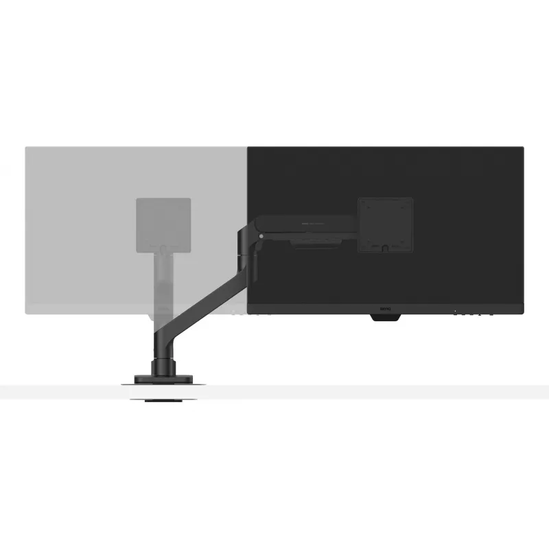 Suporte para monitor BenQ BSH01 — braço Ergo ajustável em altura, compatível com VESA, preto
