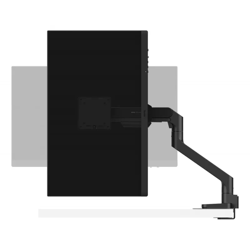 Suporte para monitor BenQ BSH01 — braço Ergo ajustável em altura, compatível com VESA, preto