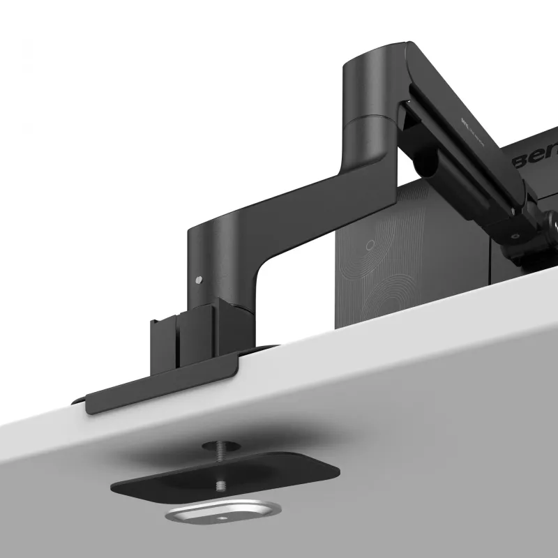 Suporte para monitor BenQ BSH01 — braço Ergo ajustável em altura, compatível com VESA, preto