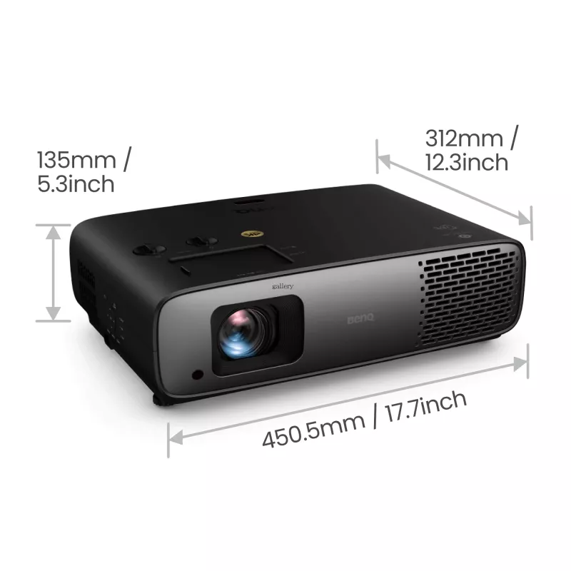 Projetor de distância padrão BenQ W4100i 3200 ANSI lúmenes DLP UHD 4K (3840x2160) 3D preto