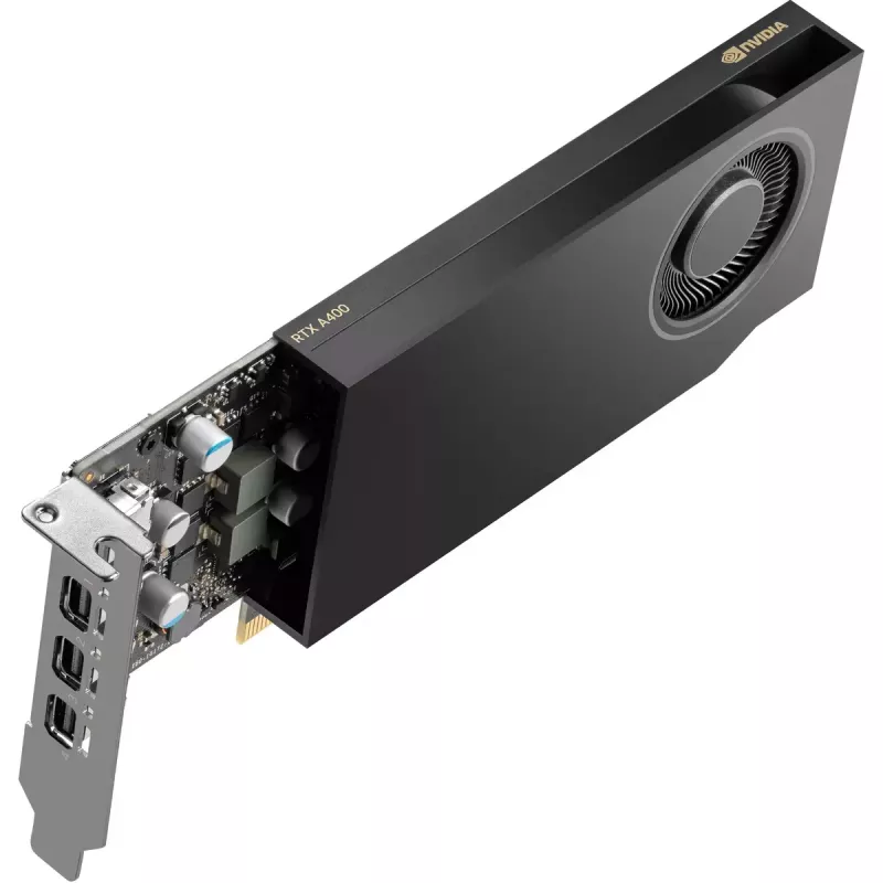 Placa gráfica HP NVIDIA RTX A400 4GB GDDR6, 4x Mini DisplayPort (9U277AA)