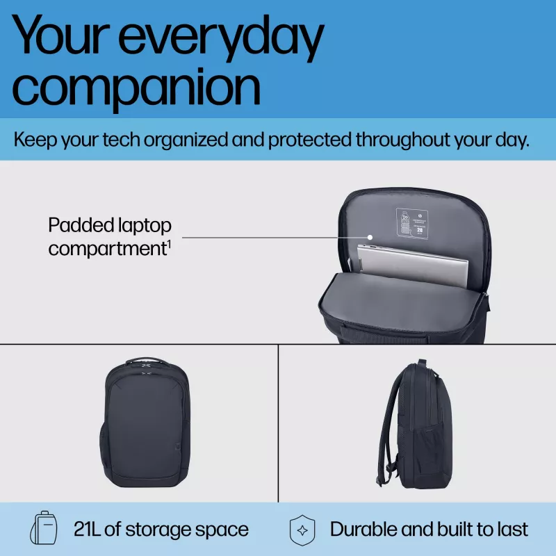 Mochila para portátil HP Everyday 16 polegadas, mochila, 40,9 cm (16,1 polegadas), 570 g