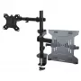 StarTech.com A2-LAPTOP-DESK-MOUNT braço de monitor ajustável com tabuleiro VESA para portátil, para portátil até 4,5 kg (9,9 lb) e um único ecrã, montagem com grampo em C ou passa-cabos, aço/plástico, preto