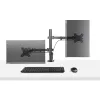 StarTech.com A2-LAPTOP-DESK-MOUNT braço de monitor ajustável com tabuleiro VESA para portátil, para portátil até 4,5 kg (9,9 lb) e um único ecrã, montagem com grampo em C ou passa-cabos, aço/plástico, preto