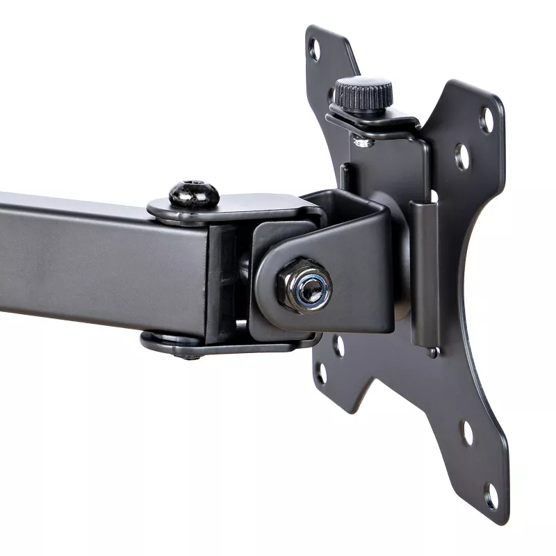 StarTech.com A2-LAPTOP-DESK-MOUNT braço de monitor ajustável com tabuleiro VESA para portátil, para portátil até 4,5 kg (9,9 lb) e um único ecrã, montagem com grampo em C ou passa-cabos, aço/plástico, preto