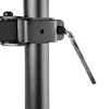 StarTech.com A2-LAPTOP-DESK-MOUNT braço de monitor ajustável com tabuleiro VESA para portátil, para portátil até 4,5 kg (9,9 lb) e um único ecrã, montagem com grampo em C ou passa-cabos, aço/plástico, preto