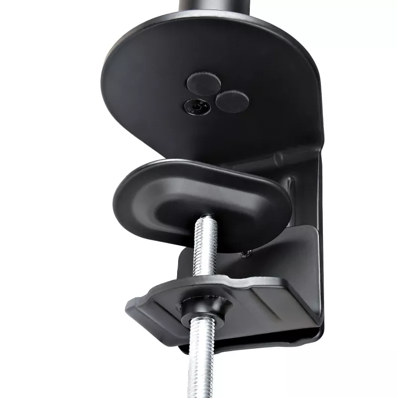 StarTech.com A2-LAPTOP-DESK-MOUNT braço de monitor ajustável com tabuleiro VESA para portátil, para portátil até 4,5 kg (9,9 lb) e um único ecrã, montagem com grampo em C ou passa-cabos, aço/plástico, preto