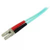 Cabo de fibra ótica StarTech.com 10m LC/UPC para LC/UPC OM3 multimodo, cabo zipcord full duplex 50/125µm, 100G, baixa atenuação de inserção, cabo jumper de fibra ótica LSZH