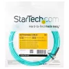 StarTech.com A50FBLCLC5 cabo de ligação de fibra ótica multimodo OM3, LC/UPC para LC/UPC, 5 m (16,4 ft), duplex 50/125µm Zipcord, 10Gb/100G, LSZH, aqua