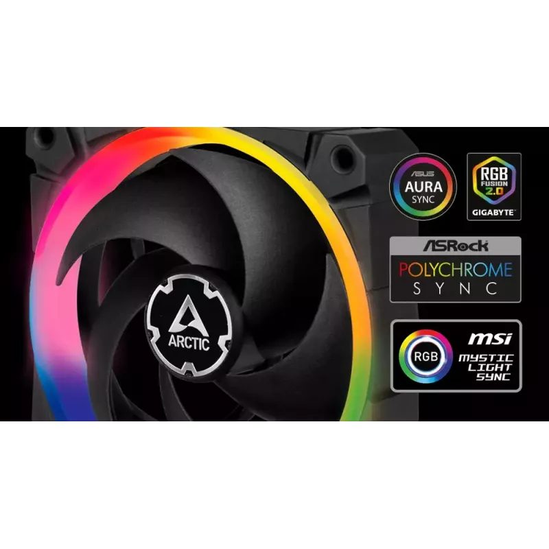 ARCTIC BioniX P120 A-RGB ventoinha de 120 mm com otimização de pressão e A-RGB