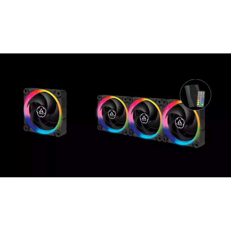 ARCTIC BioniX P120 A-RGB ventoinha de 120 mm com otimização de pressão e A-RGB