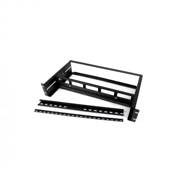 Conjunto de montagem StarTech.com ajustável para calha DIN em rack com calhas Top-Hat/Mini/G