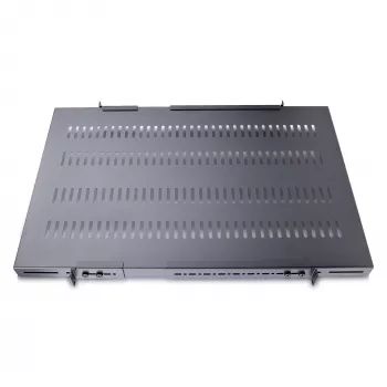 Prateleira ventilada ajustável StarTech.com 1U 4-Post para rack de servidor - 330lbs(150 kg) - profundidade de montagem ajustável de 19.5 a 38in Bandeja universal para rack de equipamento AV/rede de 19 polegadas - 27.5in de profundidade