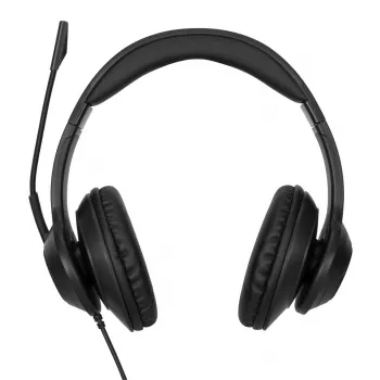 Headset Targus AEH102GL com fios arco de cabeça chamadas/música USB Type-A preto