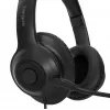 Headset Targus AEH102GL com fios arco de cabeça chamadas/música USB Type-A preto
