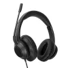Headset Targus AEH102GL com fios arco de cabeça chamadas/música USB Type-A preto