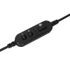 Headset Targus AEH102GL com fios arco de cabeça chamadas/música USB Type-A preto