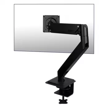 Suporte de secretária com mola a gás para monitor Arctic X1-3D — para ecrãs até 43 polegadas / 10 kg, VESA 75x75–100x100, preto