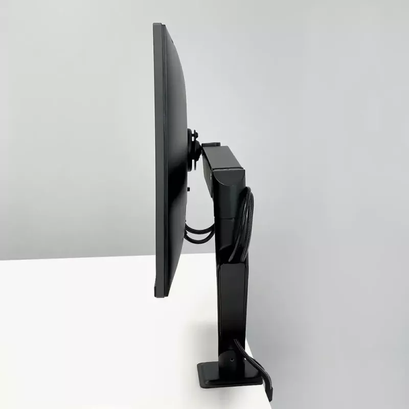 Suporte de secretária com mola a gás para monitor Arctic X1-3D — para ecrãs até 43 polegadas / 10 kg, VESA 75x75–100x100, preto