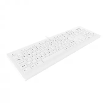 Teclado médico Contour Design Active Key Contour ClassicClean IP68 Full-Size com fios Branco DE C8100
