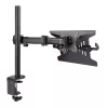 StarTech.com A-LAPTOP-DESK-MOUNT suporte de secretária para monitor e portátil, para ecrãs até 34 polegadas (8 kg / 17,6 lb) e portáteis (4,5 kg / 9,9 lb), braço articulado com tabuleiro VESA para portátil, montagem com grampo