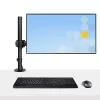StarTech.com A-LAPTOP-DESK-MOUNT suporte de secretária para monitor e portátil, para ecrãs até 34 polegadas (8 kg / 17,6 lb) e portáteis (4,5 kg / 9,9 lb), braço articulado com tabuleiro VESA para portátil, montagem com grampo