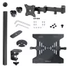 StarTech.com A-LAPTOP-DESK-MOUNT suporte de secretária para monitor e portátil, para ecrãs até 34 polegadas (8 kg / 17,6 lb) e portáteis (4,5 kg / 9,9 lb), braço articulado com tabuleiro VESA para portátil, montagem com grampo