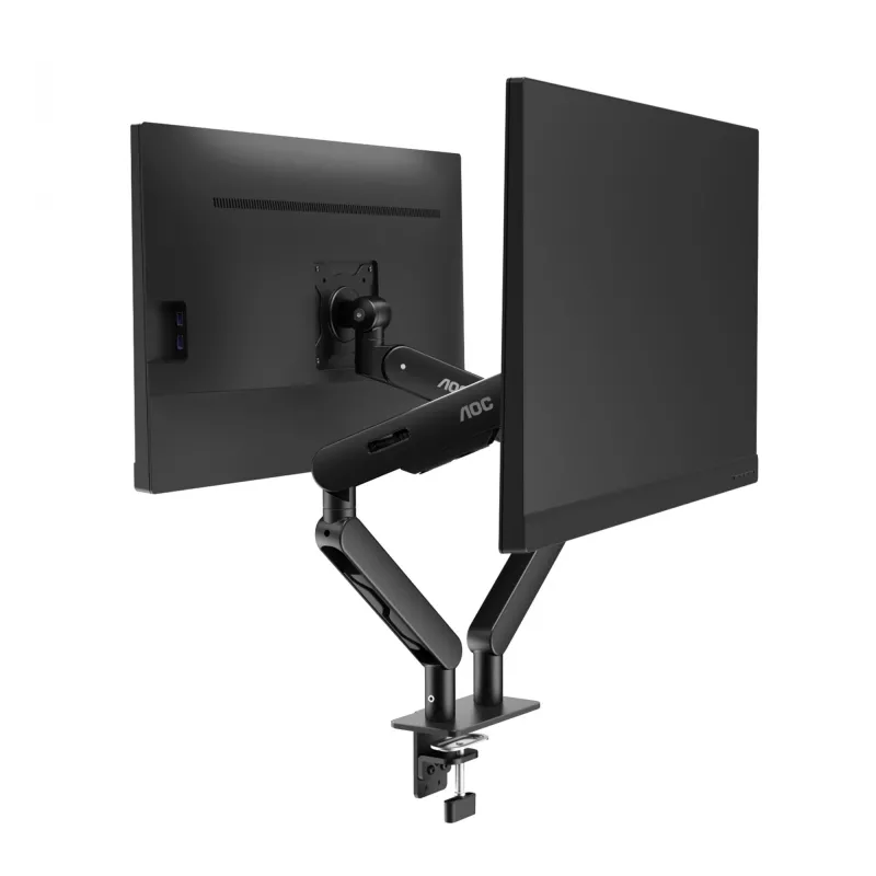 Suporte para monitor AOC AM420B 34 polegadas secretária preto fixação por grampo/através da mesa