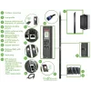 Unidade de distribuição de energia APC APDU9953 (PDU) 24 tomadas AC 0U preto