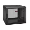 APC NetShelter WX AR109SH6, 9U, bastidor de patch 19 polegadas, montagem na parede, pré-montado, 600 mm de profundidade