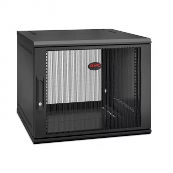 APC NetShelter WX AR109SH6, 9U, bastidor de patch 19 polegadas, montagem na parede, pré-montado, 600 mm de profundidade