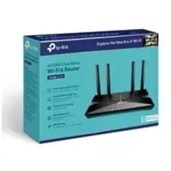 Router TP-LINK Dual-Band Wi-Fi 6 Archer AX20 802.11ax, 574+1201 Mbit/s, 10/100/1000 Mbit/s, portas Ethernet LAN (RJ-45) 4, número de antenas 4