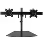 Suporte StarTech.com para dois monitores – horizontal – preto, autónomo, 8 kg, 61 cm (24 polegadas), 100 x 100 mm, altura ajustável, preto