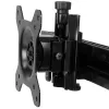 Suporte StarTech.com para dois monitores – horizontal – preto, autónomo, 8 kg, 61 cm (24 polegadas), 100 x 100 mm, altura ajustável, preto