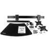 Suporte StarTech.com para dois monitores – horizontal – preto, autónomo, 8 kg, 61 cm (24 polegadas), 100 x 100 mm, altura ajustável, preto