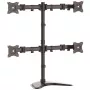 Base de secretária StarTech.com para quatro monitores – articulada, autónoma, 8 kg, 33 cm (13 polegadas), 68,6 cm (27 polegadas), 100 x 100 mm, preto
