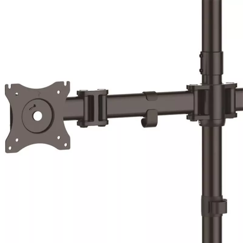 Base de secretária StarTech.com para quatro monitores – articulada, autónoma, 8 kg, 33 cm (13 polegadas), 68,6 cm (27 polegadas), 100 x 100 mm, preto