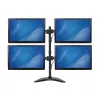 Base de secretária StarTech.com para quatro monitores – articulada, autónoma, 8 kg, 33 cm (13 polegadas), 68,6 cm (27 polegadas), 100 x 100 mm, preto