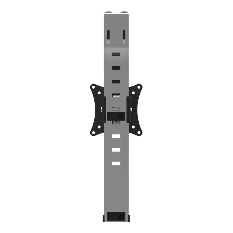 Suporte de monitor StarTech.com para cubículo - montagem individual para divisórias - ecrã até 34 polegadas com montagem VESA - suporte ergonómico ajustável em altura para divisória de escritório com gancho e braçadeira